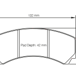PAGID 2126-RST5E Задние тормозные колодки RST5E для суппорта AP Racingng CP9449