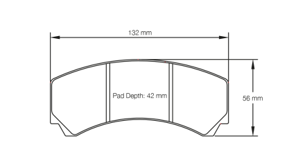 PAGID 2126-RST5E Задние тормозные колодки RST5E для суппорта AP Racingng CP9449
