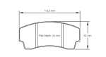 PAGID 2127-RST3 Колодки задние тормозные RST3 LOTUS ESPRIT SPORT 300 (93-97)