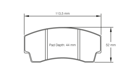 PAGID 2127-RST3 Колодки задние тормозные RST3 LOTUS ESPRIT SPORT 300 (93-97)
