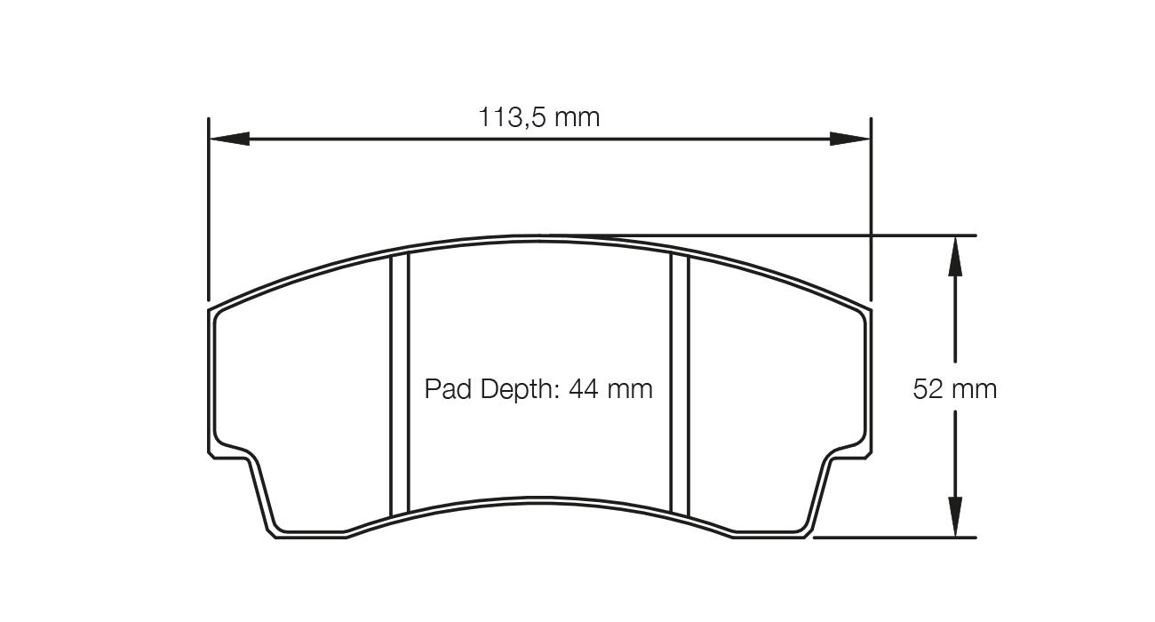 2127 PAGID 2127-RST3 Колодки задние тормозные RST3 LOTUS ESPRIT SPORT 300 (93-97) — изображение 1