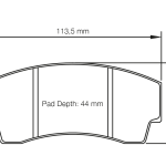 PAGID 2127-RS42 Колодки задние тормозные RS42 LOTUS ESPRIT SPORT 300 (93-97)
