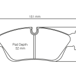 Передние тормозные колодки PAGID 2180-RST3 для BMW 318i - 325i (E36) / Z4 2003-2009 гг.