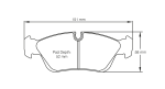 Передние тормозные колодки PAGID 2180-RSL29 для BMW 318i - 325i (E36) / Z4 2003-2009 гг.
