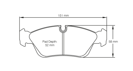 Передние тормозные колодки PAGID 2180-RSL29 для BMW 318i - 325i (E36) / Z4 2003-2009 гг.