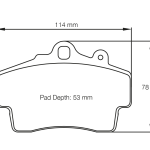 PAGID 2407-RSL29 Колодки передние тормозные RSL29 PORSCHE Boxster [987] 05 - 14