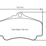 PAGID 2474-RST3 Колодки передние тормозные RST3 PORSCHE 996 GT3 (99-01) / 997 3.8 C S и 3.8 C 4S