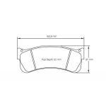 PAGID S2488RSX001 Передние тормозные колодки RSX для PORSCHE 911 GT3RSR / GT3R (997) / LAMBORGHINI Gallardo GT3 (гоночный автомобиль) — изображение 4