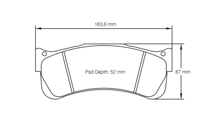 PAGID 2488-RSL29 Колодки передние тормозные RSL29 PORSCHE 997 GT3 RSR/Alpine A110 GT4