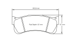 PAGID 2488-RSL1 Колодки передние тормозные RSL1 PORSCHE 997 GT3 RSR/Alpine A110 GT4