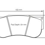 PAGID 2560-RSL1 Передние тормозные колодки RSL1 NISSAN GT-R NISMO GT3 [гоночный автомобиль] / AP Racing CP6210 D64/CP6269