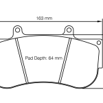 PAGID 2564-RST3 Колодки передние тормозные RST3 PORSCHE 991.2 GT3 R [гоночный автомобиль] / MERCEDES-Benz AMG GT4 [гоночный автомобиль] / AP Racing CP6269