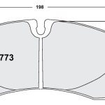 PFC 1773.11.17.44 Передние тормозные колодки для PORSCHE 992 GT3 / 991 GT3/Turbo / 981/718 Cayman GT4 (11 Compound, 17 мм)