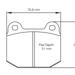 PAGID 2593-RS14 Колодки передние тормозные RS14 OPEL Speedster 2.2i 16V