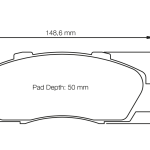 PAGID 2623-RSL29 Колодки передние тормозные RSL29 HONDA (Acura) Accord Type R 97 - 03