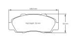 PAGID 2623-RSL29 Колодки передние тормозные RSL29 HONDA (Acura) Accord Type R 97 - 03