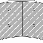 Передние тормозные колодки FERODO FRP3150GB DS3.12 для BMW M4 GT4/M6 GT3/CHEVROLET Corvette C7 GT3-R/BENTLEY Continental GT3/HONDA NSX GT3
