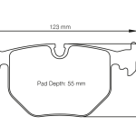 PAGID 2685-RSL1 Задние тормозные колодки RSL1 BMW M3 [E46] и M3 CSL