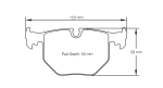 PAGID 2685-RSL1 Задние тормозные колодки RSL1 BMW M3 [E46] и M3 CSL