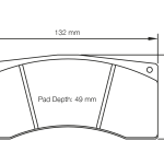 PAGID 2704-RSL1 Задние тормозные колодки RSL1 BMW M8 GTE [гоночный автомобиль] / M2 CS Racing [Разрешение A 450PS] / PORSCHE 991.2 GT2 RS Clubsport [гоночный автомобиль]