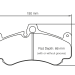Передние тормозные колодки PAGID 2707-RSC1 для PORSCHE 997 GT3/Turbo/GT2/987 Boxter/Cayman PCCB