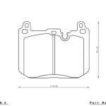 Передние тормозные колодки ENDLESS EIP206MX87 для BMW F20/F30