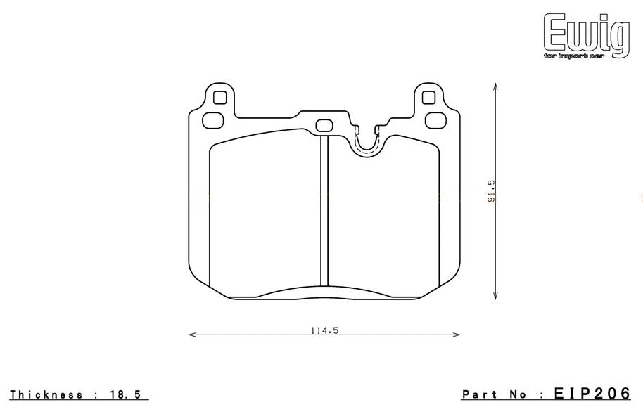 274817_75gv_ENDLESSEIP206CCRG Передние тормозные колодки ENDLESS EIP206MX87 для BMW F20/F30 — изображение 1
