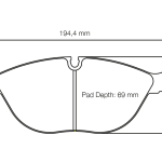 PAGID 2830-RSL29 Колодки передние тормозные RSL29 AUDI RS4 quattro Avant [B5] / VW Golf IV 3.2 R32 / MERCEDES-Benz SLK Roadster 32 AMG [R170]