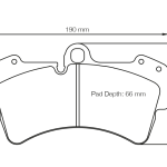 PAGID 2845-RSL29 Колодки передние тормозные RSL29 PORSCHE Cayenne 4.5/Turbo (колеса 18 дюймов)