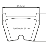 PAGID 2931-RSL1 Колодки передние тормозные RSL1 AUDI A2/S3/RS4/R8 / Brembo 07.8544 8-поршневые [семейство суппортов G]