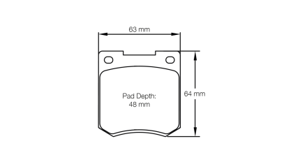 PAGID 3190-RSH42 Колодки тормозные RSH42 Alcon R тип [3451] D42/D48