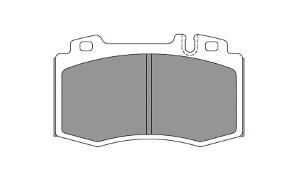 Передние тормозные колодки FERODO FCP1661H DS2500 для MERCEDES-BENZ SLK 55 AMG (R171) / CL55 AMG (C215)