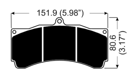 AP RACING CP3558D54-ST45B НАБОР НАКЛАДОК (4)-25,00T