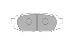 Задние тормозные колодки FERODO FCP4187H DS2500 для SUBARU BRZ/TOYOTA GR86/GT86
