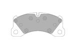 Передние тормозные колодки FERODO FCP4064H DS2500 для PORSCHE Cayenne (9YA) / Macan (95B) / Panamera (970)