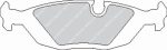 Задние тормозные колодки FERODO FCP296R DS3000 для BMW 3 серии (E30) / M5 (E28) / M 635Csi (E24)