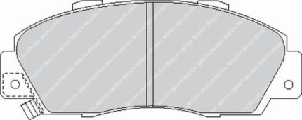 Передние тормозные колодки FERODO FCP905H DS2500 для HONDA Acord VI Type-R / Integra Type-R (DC5)