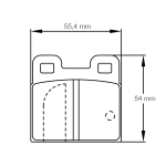 PAGID 4122-RSH29E Тормозные колодки RSH29E PORSCHE 356 1.6 C/SC/904 Carrera GTS + 904/6/911 2.0 M-суппорта/912/914/4