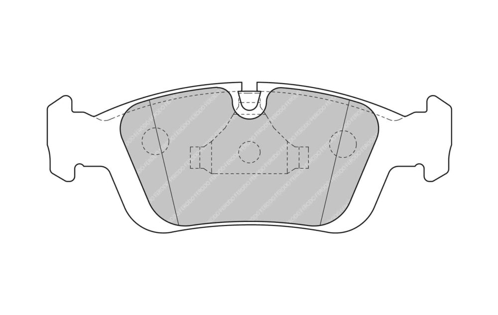 4148_h6pR_FCP1300 Передние тормозные колодки FERODO FCP1300H DS2500 для BMW 3 серии (E36/E46)/Z4 (E85) — изображение 1