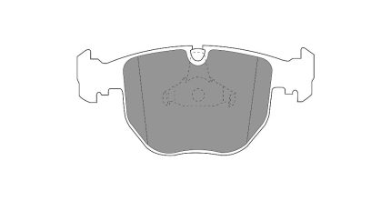 Передние тормозные колодки FERODO FCP997H DS2500 для BMW M5 (E39) / X5 (E53)