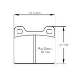 PAGID 4304-RSL29 Колодки задние тормозные RSL29 HYUNDAI i30 N TCR гоночный автомобиль [суппорт Brembo] / Veloster N TCR