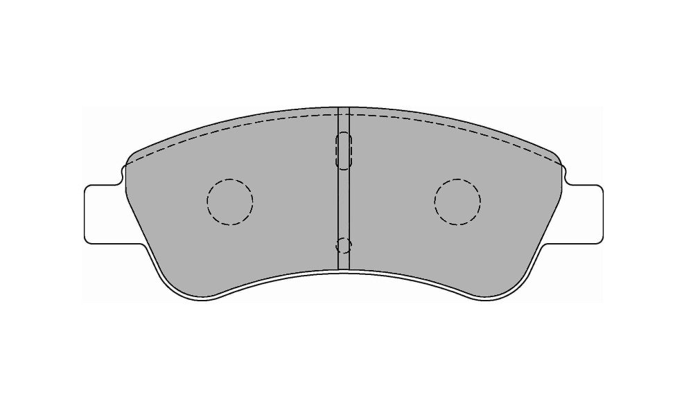 4309_lsb7_FCP1399 Передние тормозные колодки FERODO FCP1399H DS2500 для PEUGEOT 206/207/208 — изображение 1
