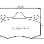PAGID 4345-RST3 Колодки передние тормозные LOTUS EVORA (2009+)