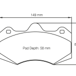 PAGID 4346-RST3 Колодки передние тормозные RST3 SEAT LEON CUPRA CUP RACE CAR (2007+) / AP Racing CP7040 D58