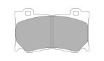 Передние тормозные колодки FERODO FCP4172H DS2500 для NISSAN 370Z/INFINITI FX50