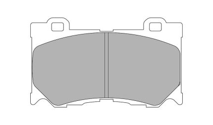 Передние тормозные колодки FERODO FCP4172H DS2500 для NISSAN 370Z/INFINITI FX50