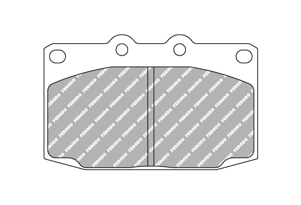 4401_WcXY_fcp483r Колодки передние тормозные FERODO FCP483R DS3000 для MAZDA RX-7 — изображение 1