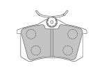 Задние тормозные колодки FERODO FCP541R DS3000 для VW Golf (Mk3/Mk4)/PEUGEOT 405/AUDI A4 (B5)