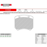 Задние тормозные колодки FERODO FCP825R DS3000 для суппорта Brembo 20.3655.01/AP Racing CP 2485/CP 2576