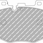 Передние тормозные колодки FERODO FCP5055H DS2500 для BMW 3 серии (G20) / 5 серии (G30) / 7 серии (G11 / G12) / X5 (G05) / X7 (G07)